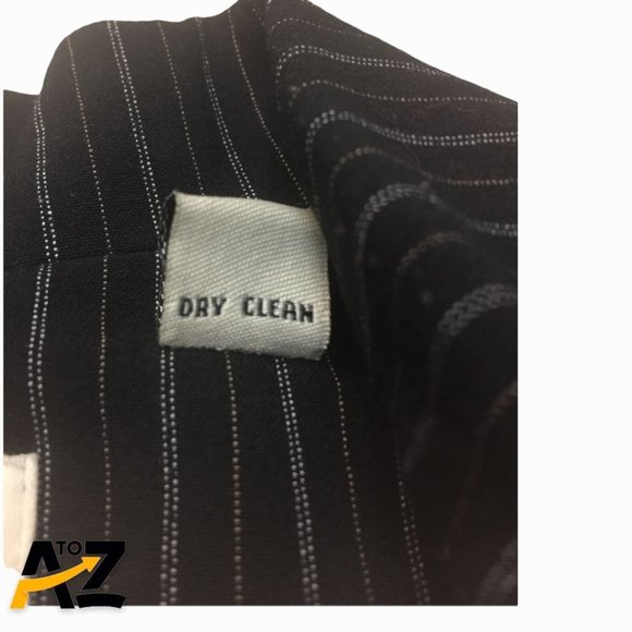 Women's Amanda Smith Black Pinstripe Suit Jacket & Pants Size 12P - Picture 10 of 16